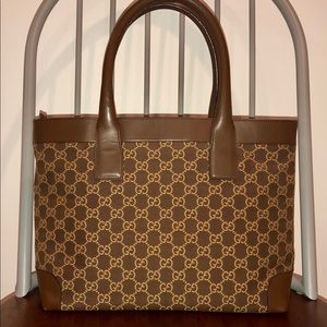 Gucci GG Monogram Canvas Tote.